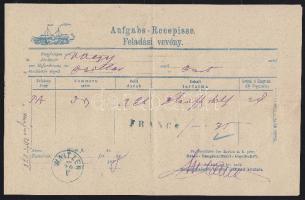 1878 DDSG feladó vevény "WAITZEN"