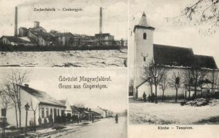 Magyarfalu with sugar factory