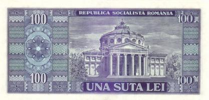 Románia 1966. 100L (2x) egymás utáni sorszámokkal T:I (egyiken kicsi sarokhajlás)