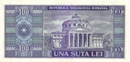 Románia 1966. 100L (2x) egymás utáni sorszámokkal T:I (egyiken kicsi sarokhajlás)