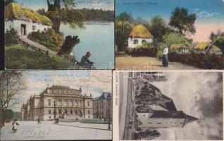 Lengyelország, Csehszlovákia 18 db régi lap