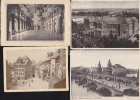 40 db háború előtti nagyalakú városképes lap főleg Németország