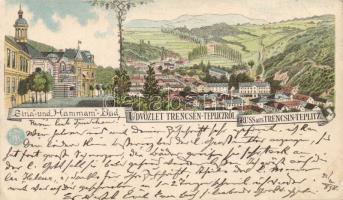 1898 Trencsénteplic litho