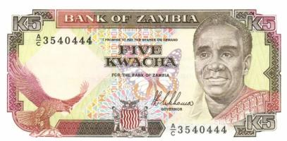 Zambia 1989. 5K sign.8 + 10K sign.8 + 1989-91. 20K sign.9 T:I