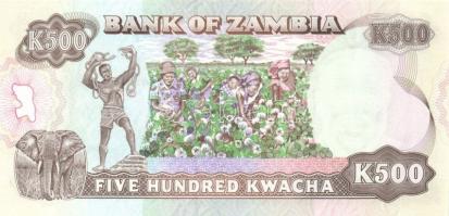 Zambia 1991. 100K sign.9 + 500K sign.9 T:I