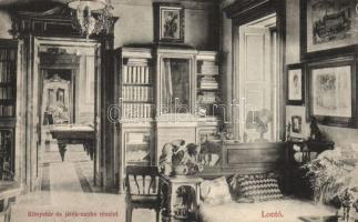 Lontó Beöthy castle interior, library