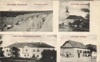 Köpösd with Restaurant Schüssler and the Piret Bihain castle