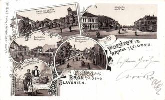 1899 Bród (Slavonski Brod) litho