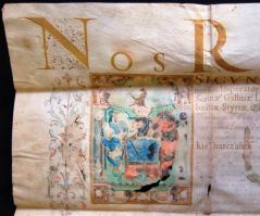 1604 V. Rudolf császár Prágában kiadott és saját kezűleg aláírt címeres-levele Tarczali Kis András a...