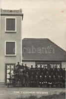 Kohlberg Fire Station with a group of volunteer firefighters photo