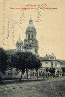 Dicsőszentmárton catholic church and post office