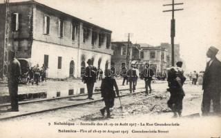 Thessaloniki Coundouriotis street after fire in 1917
