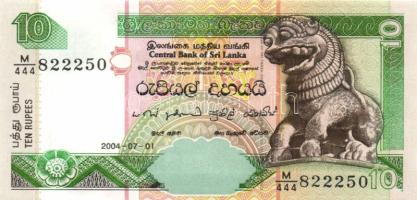 Sri Lanka 1992. 50R + 1998. 200R emlékkiadás + 2001. 20R + 100R + 2004. 10R T:I