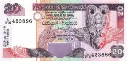 Sri Lanka 1992. 50R + 1998. 200R emlékkiadás + 2001. 20R + 100R + 2004. 10R T:I