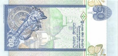 Sri Lanka 1992. 50R + 1998. 200R emlékkiadás + 2001. 20R + 100R + 2004. 10R T:I