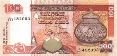 Sri Lanka 1992. 50R + 1998. 200R emlékkiadás + 2001. 20R + 100R + 2004. 10R T:I