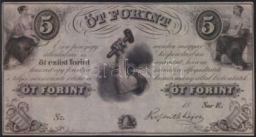 Emigrációs "Kossuth bankó" 18.. 5Ft "E" T:I