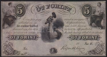 Emigrációs "Kossuth bankó" 18.. 5Ft "E" T:I