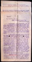 1919 Nagyszalonta román megszállásai, a város katonai vezetőjének visszaemlékezése, aláírása, 11 oldal, géppel írt, publikálatlan