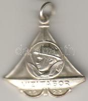 1928 Vizicserkész ezüstözött jelvény / Wasserpfadfinder Abzeichen, versilbert