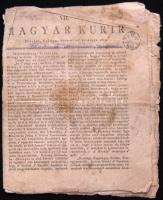 1820.01.25-én Béts-ben nyomtatott Magyar Kurír 1 kr újság szignettával