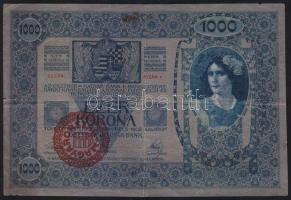 1902.1000K "Magyarország" piros körlebélyegzéssel T:III