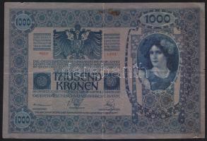 1902.1000K "Magyarország" piros körlebélyegzéssel T:III