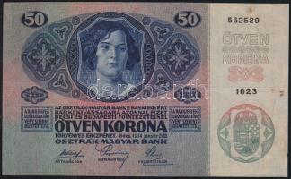 1914. 50K főtípus, felülbélyegzés nélkül T:II-