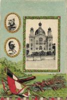 Debrecen zsinagóga, II. Vilmos császár és Ferenc József litho