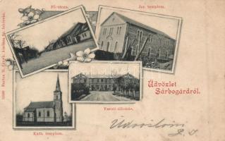 Sárbogárd zsinagógával és vasútállomással