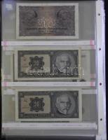 Csehszlovákia 1919-1970. 26db klf bankjegy közte 1926. 20K "SPECIMEN" perforációval, támpé...