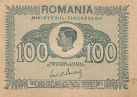 Románia 1945. 100L (5x) T:I,I- foltos