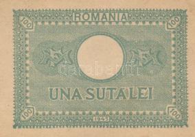 Románia 1945. 100L (5x) T:I,I- foltos