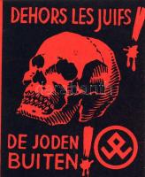 1940 Zsidóellenes propagandacímke / Antijüdische Propagandavignette