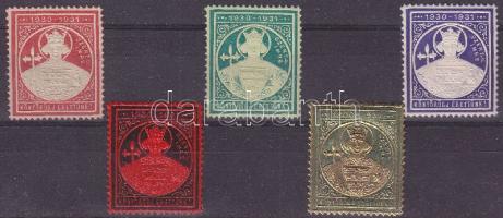 1930-1931 Szent Imre 5 klf levélzáró