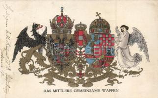 Austro-Hungarian coat of arms litho