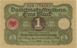 Német Birodalom / Weimari Köztársaság 1920. 1M (6x) + 2M piros nyomattal (7x) T:I,I-