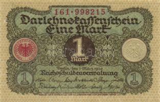 Német Birodalom / Weimari Köztársaság 1920. 1M (6x) + 2M piros nyomattal (7x) T:I,I-