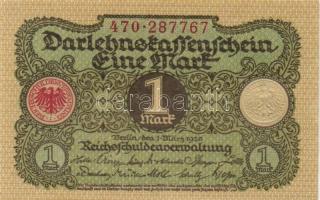 Német Birodalom / Weimari Köztársaság 1920. 1M (6x) + 2M piros nyomattal (7x) T:I,I-