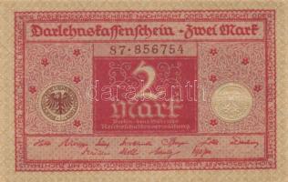 Német Birodalom / Weimari Köztársaság 1920. 1M (6x) + 2M piros nyomattal (7x) T:I,I-