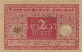 Német Birodalom / Weimari Köztársaság 1920. 1M (6x) + 2M piros nyomattal (7x) T:I,I-