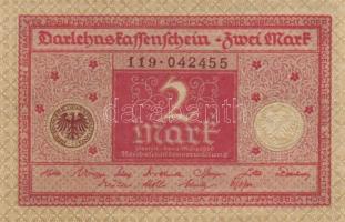 Német Birodalom / Weimari Köztársaság 1920. 1M (6x) + 2M piros nyomattal (7x) T:I,I-