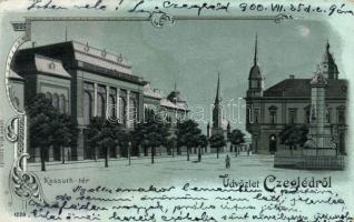Cegléd Kossuth tér litho (fl)