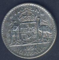 Ausztrália 1951. 1Fl Ag T:3