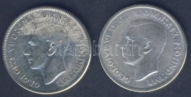 Ausztrália 1946. 1Fl Ag (2x) T:3