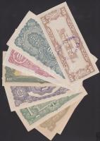 Japán megszállások 9 különféle bankjegy Burma, Holland Kelet-India, Fülöp-szigetek T:I,I-,II,(egyike...
