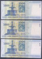 2000. 1000Ft "Millennium" (2x) "DB,DD" T:III (apró beszakadás, apró lyukak) + 20...