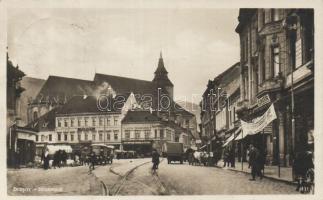Brassó street with the office of Klingsor