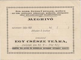 1920 Meghívó / Einladungskarte