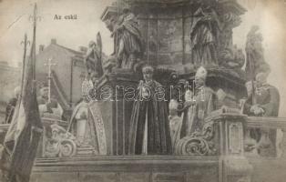 Budapest I. IV. Károly megkoronázása, az eskü (EB)